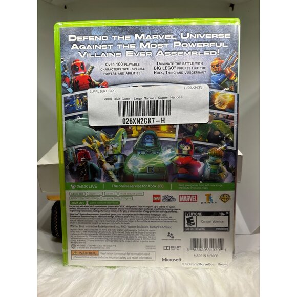 Lego Marvel Super Heroes Xbox 360 Game preowned - Picture 2 of 3